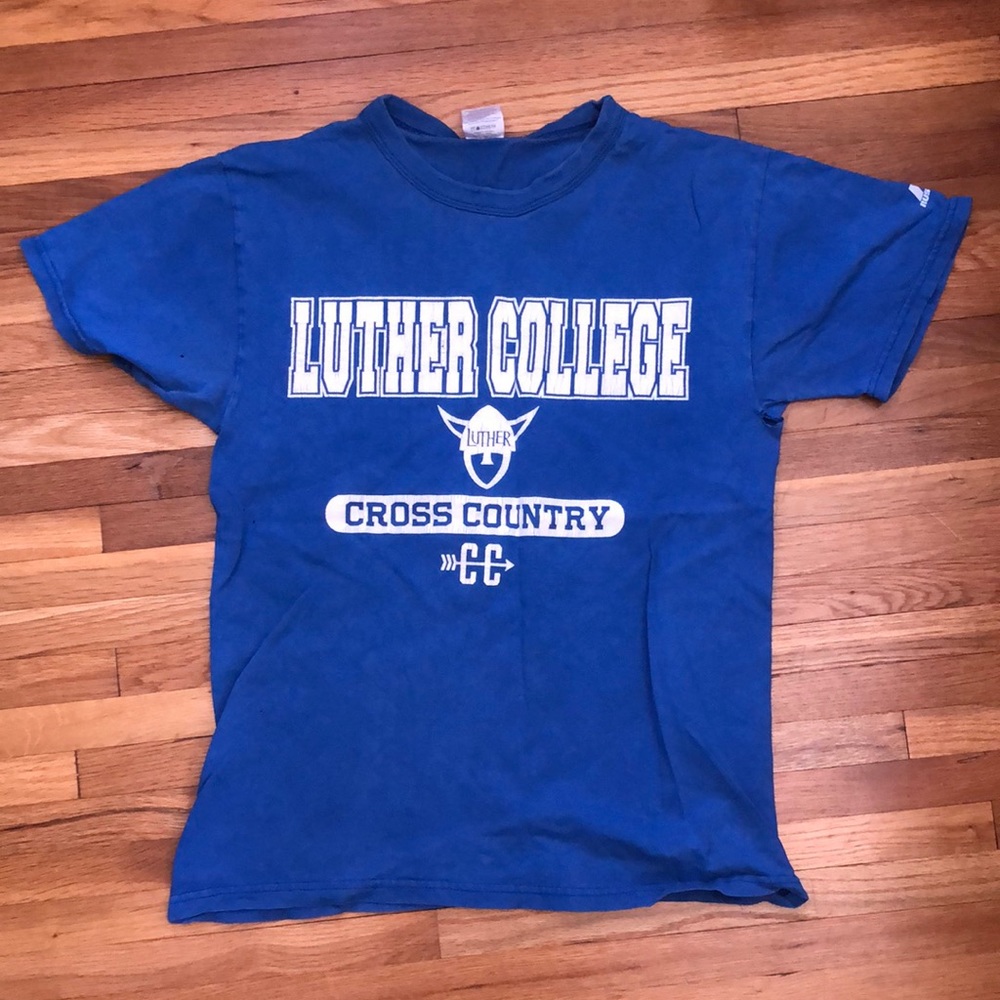 Luther college cross country vintage tshirt